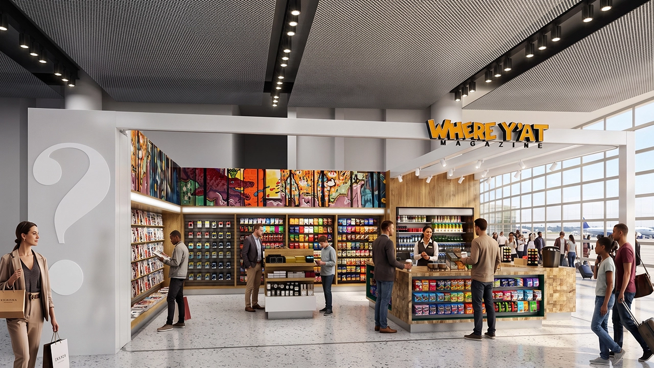 where yat magazine airport newsstand retail concession rendering