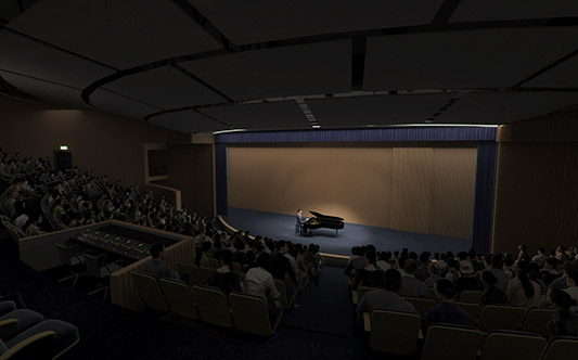 interior auditorio auditorium 3D