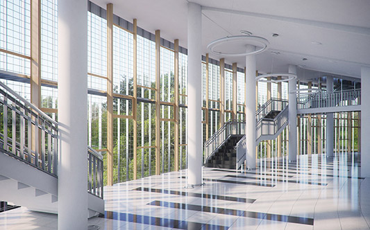 interior lobby hall 3D