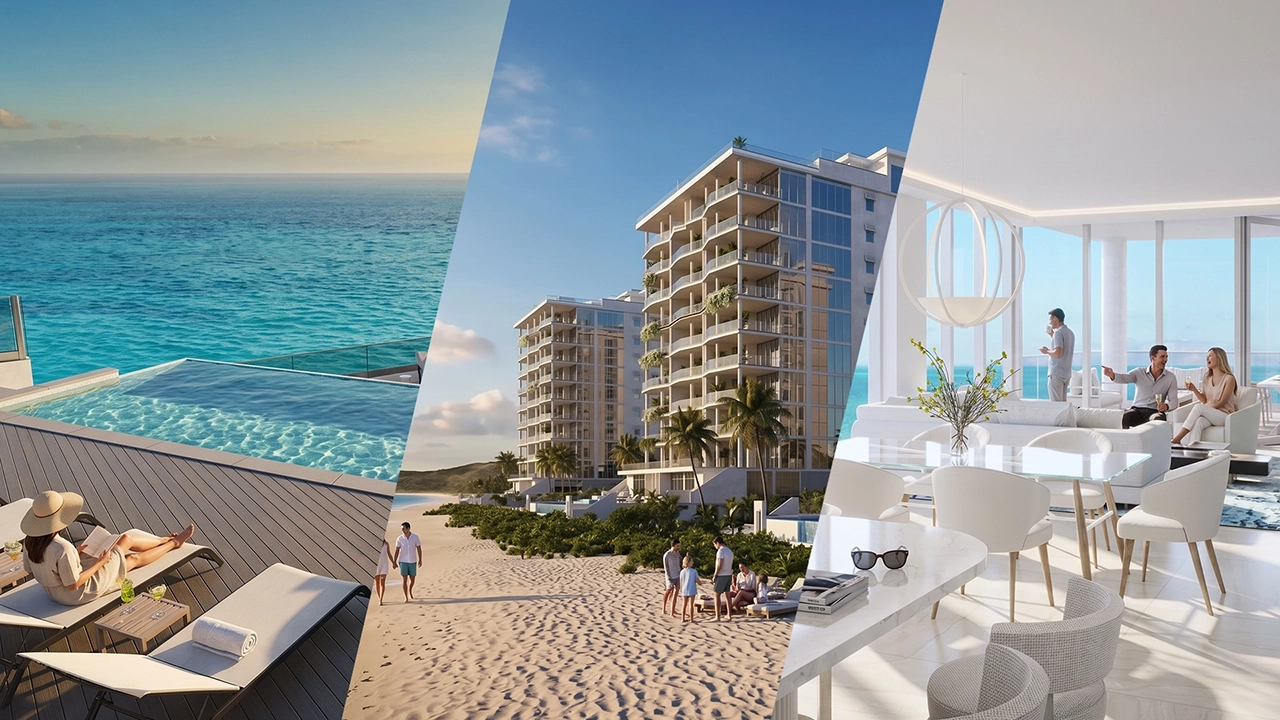 Seven Mile Beach Condos 3D Architectural Visualization Grand Cayman