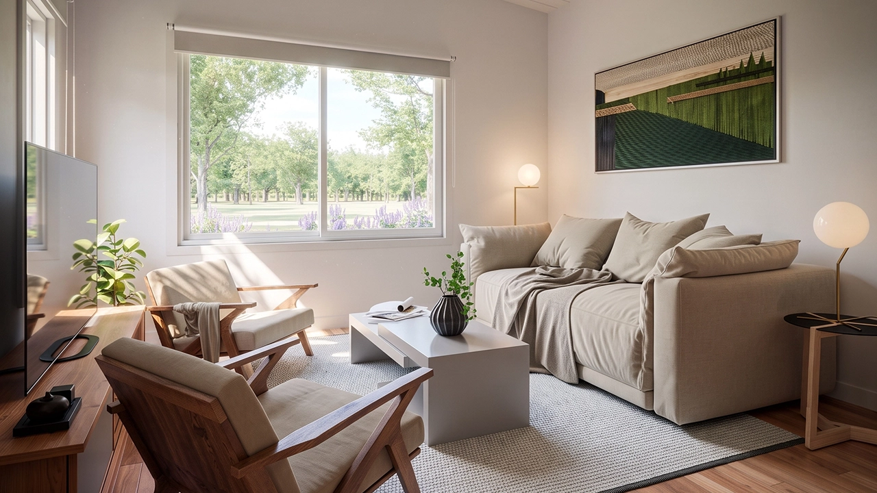 Garabi Casas - Model G54 Open-Concept Modern Living Room Visualization