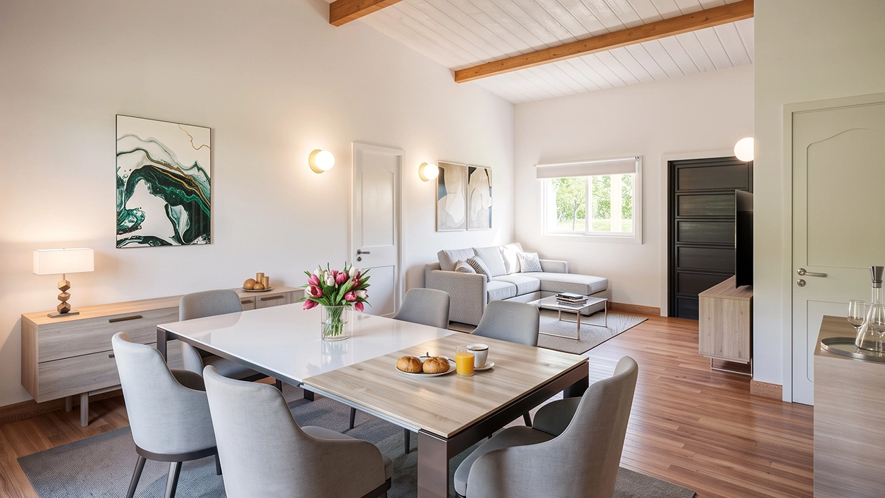 Garabi Casas - Model G90 Spacious Living & Dining Area Overlooking the Garden