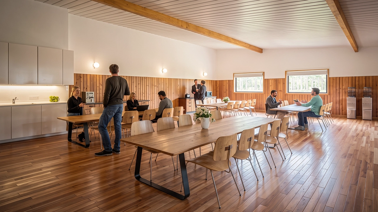 Garabi Casas - Employee Dining Area and Break Room Visualization