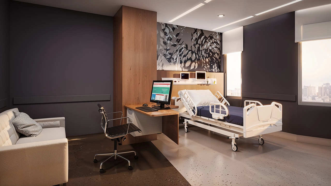 hospital interior bedroom habitacion