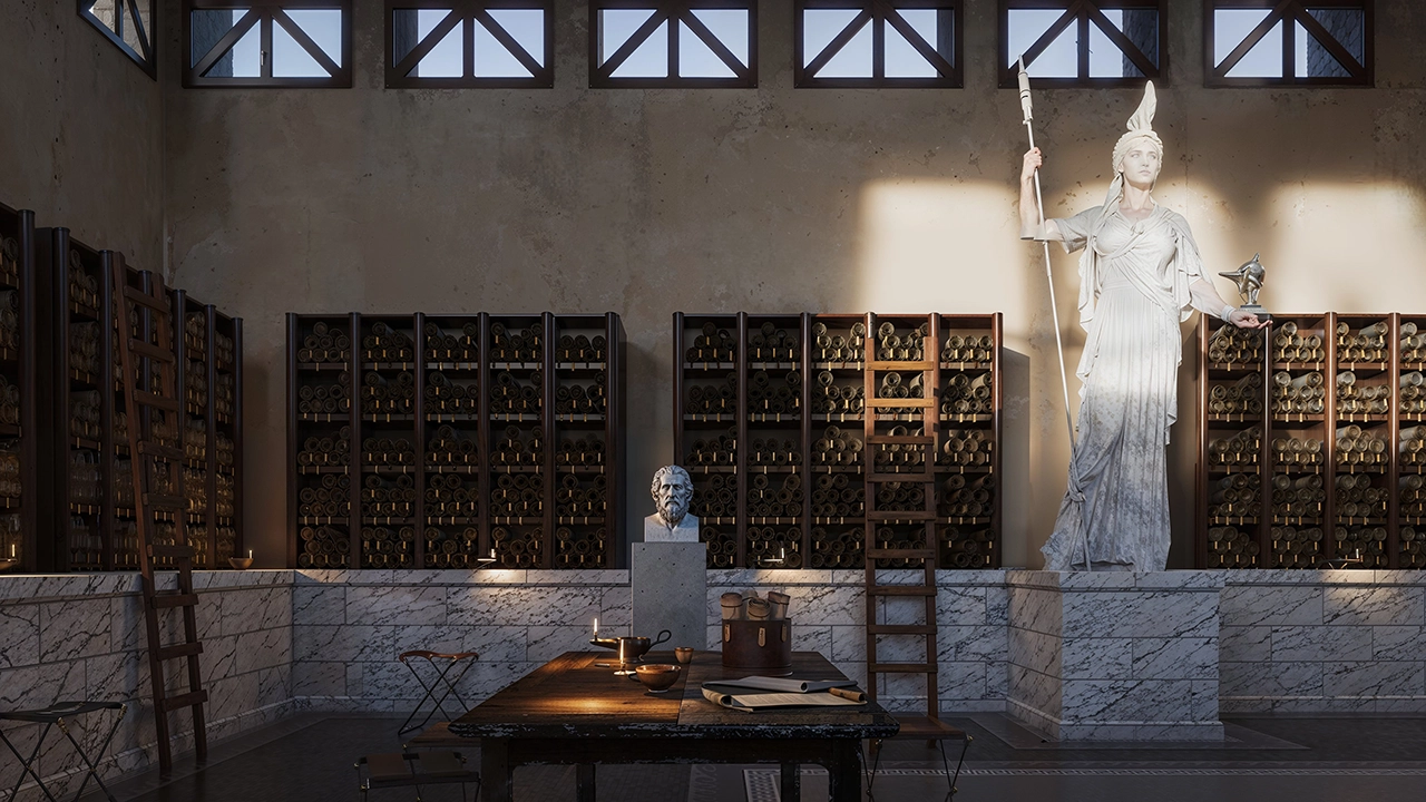 Pergamo Library 3D