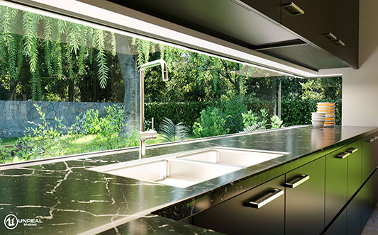  architecture arquitectura interior kitchen cocina ue4 unreal engine 