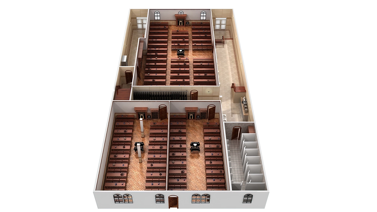 Sinagoga 3D floorplan