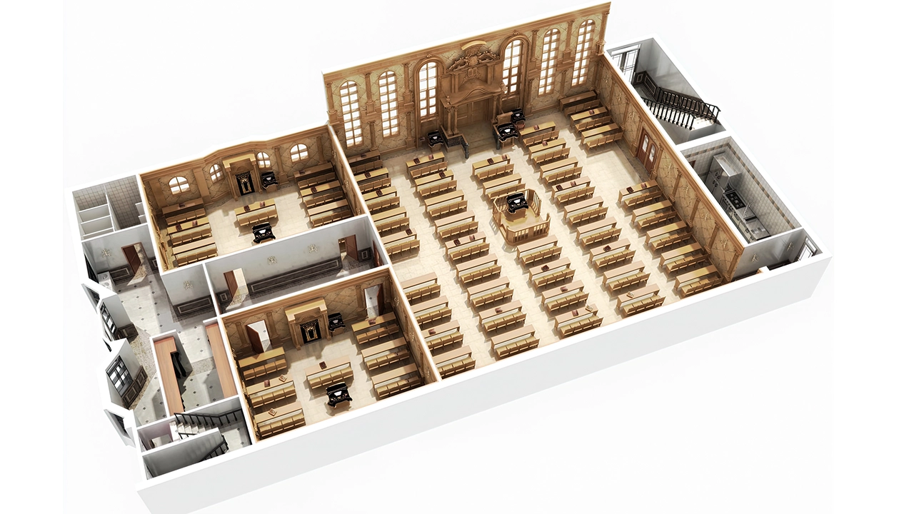 Sinagoga 3D floorplan