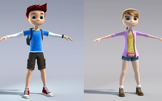 flynn paff character personajes 3D 2